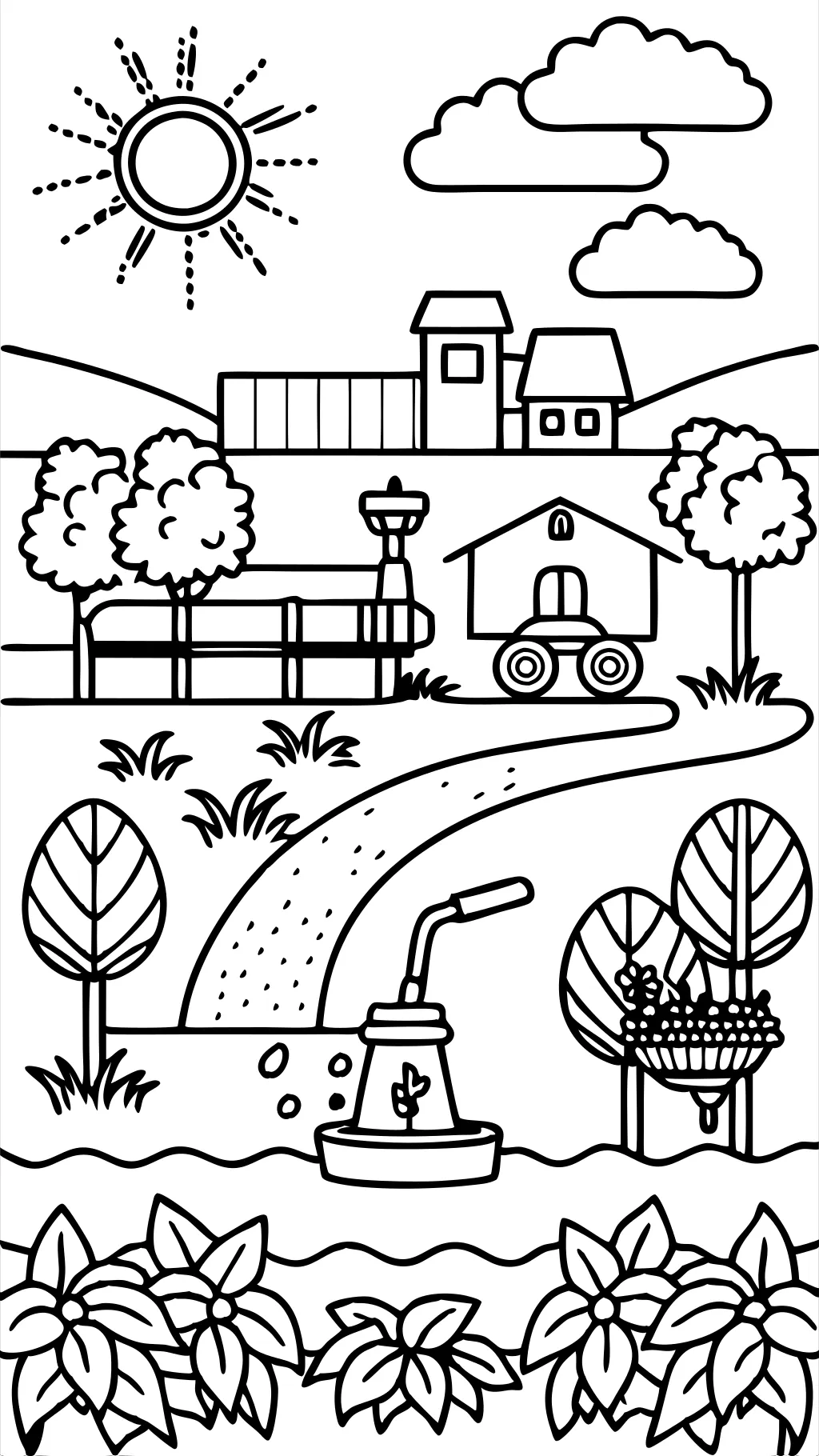 irrigation coloring page